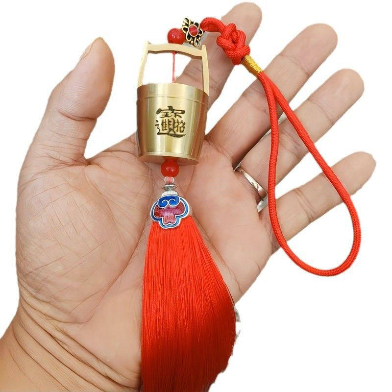 新款镀铜一桶金汽车挂件高档招财进宝水桶车载挂式汽车装饰挂件,淘宝优惠券,粉丝福利购,淘宝优惠卷