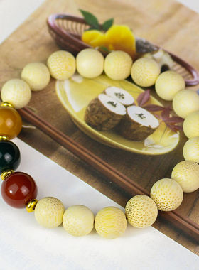 金丝竹鱼籽纹木质手串