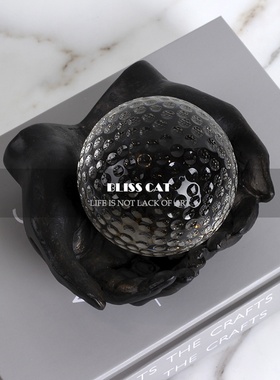 透明水晶球样板间软装客厅桌面