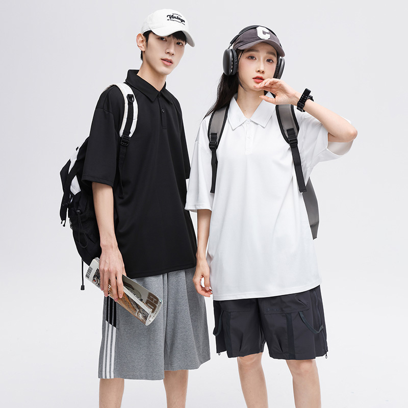 ProteusBoy短袖polo衫男夏季情侣日系学生休闲运动翻领t恤上衣服T