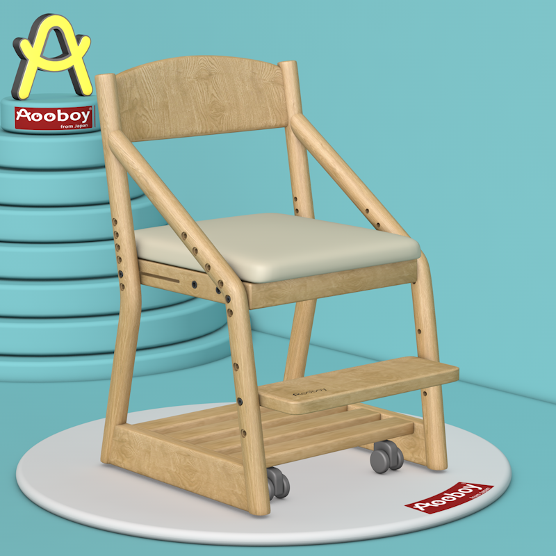 aooboy实木座椅家用宝宝学习椅 Aooboy儿童椅