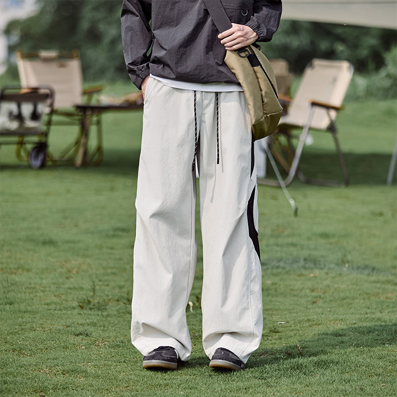 回力美式拼接工装伞兵裤男士秋冬季2026新款加绒厚休闲冲锋长裤子,淘宝优惠券,粉丝福利购,淘宝优惠卷