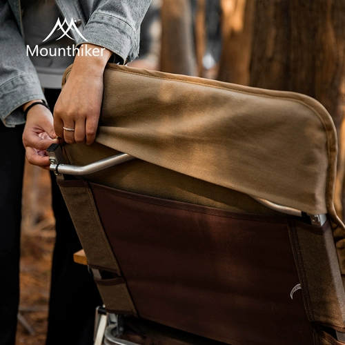 Горы горы, горы Heshanke Fanfan Niuyan Складное кресло с двойным слоем Canvas Oxford Aluminum сплав