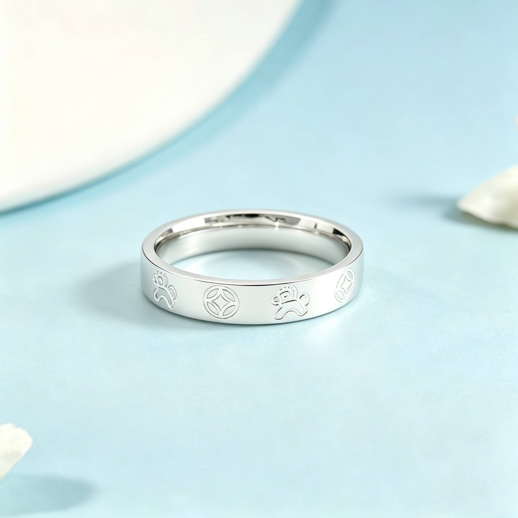 Pure silver S999 money ring for women immediately