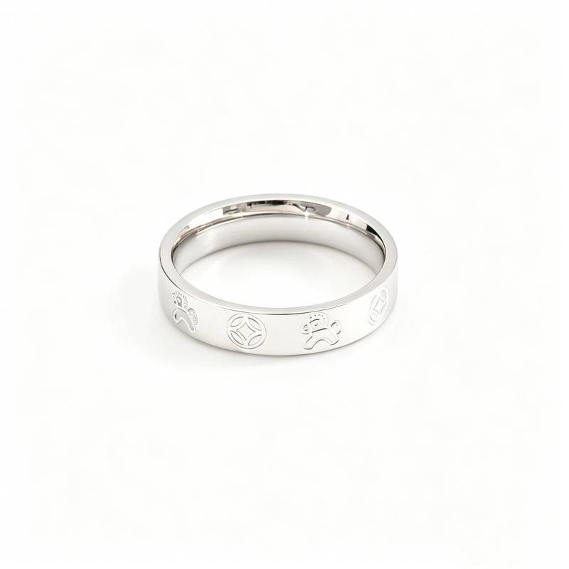 Pure silver S999 money ring for women immediately
