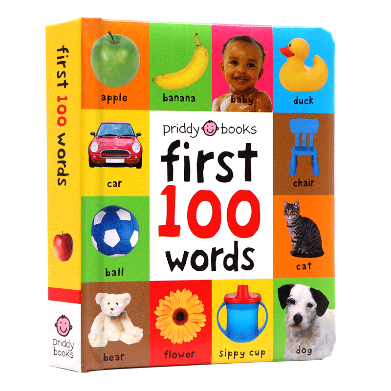 First 100Words 启蒙认知100词系列 英文原版绘本1-3岁儿童英语早教启蒙认知纸板书 初级入门100个单词 常见词汇图解 Priddy books - 图3