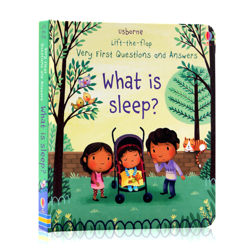 Usborne出品问与答翻翻书3册刷牙上厕所Where Does Poo Go What is sleep英文原版绘本 早教科普幼儿习惯培养英语启蒙亲子互动
