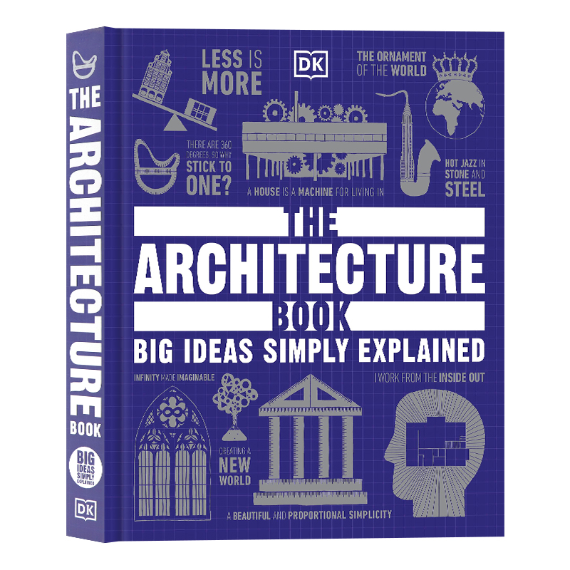 【自营】DK人类的思想百科 建筑学图解百科 英文原版 The Architecture Book 全彩精装插图 了解建筑的演变涵盖世界各地的建筑全彩 - 图3