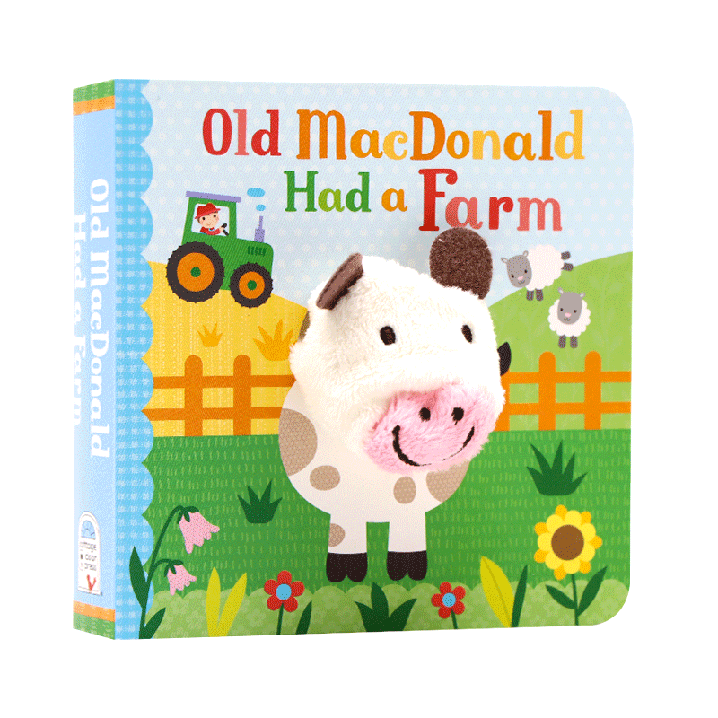 小手扭扭指偶书英文原版绘本 Old MacDonald Had a Farm 经典童谣手指偶书 老唐纳德有个农场亲子互动洞洞书宝宝英语玩具书0-1-3岁 - 图3