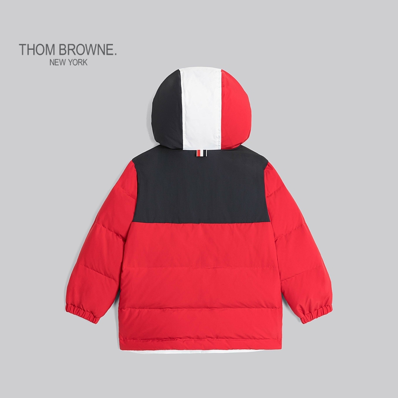 [五折优惠]THOM BROWNE 儿童秋冬FUNMIX滑雪鹅绒羽绒服 - 图0