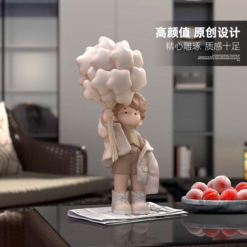 治愈系男孩摆件家居饰品客厅玄关酒柜桌面装饰品送男朋友生日礼物,淘宝优惠券,粉丝福利购,淘宝优惠卷