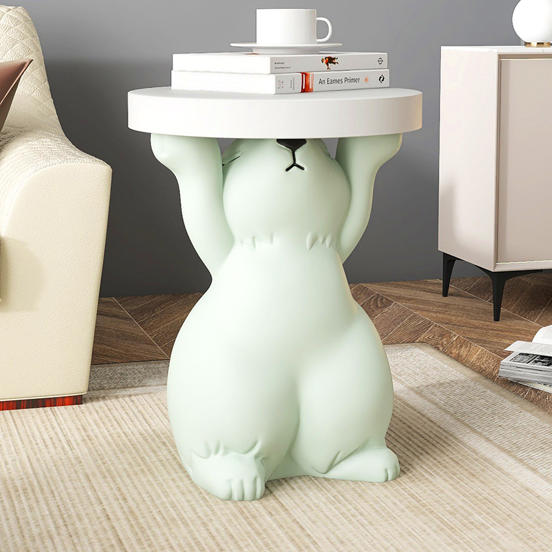 轻奢兔子托盘落地摆件大型客厅家居装饰品电视柜沙发旁茶几床头柜,淘宝优惠券,粉丝福利购,淘宝优惠卷
