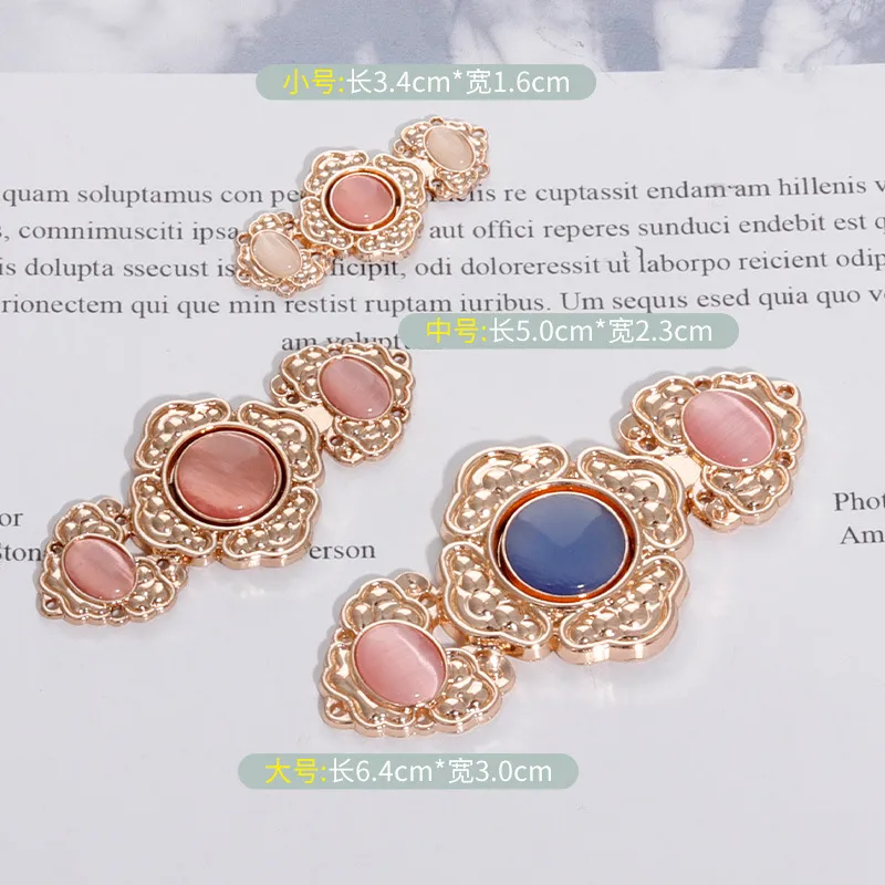 汉服子母扣大号65MM明制宋制祥云对扣立领披肩云肩镶宝石金属盘扣,淘宝优惠券,粉丝福利购,淘宝优惠卷