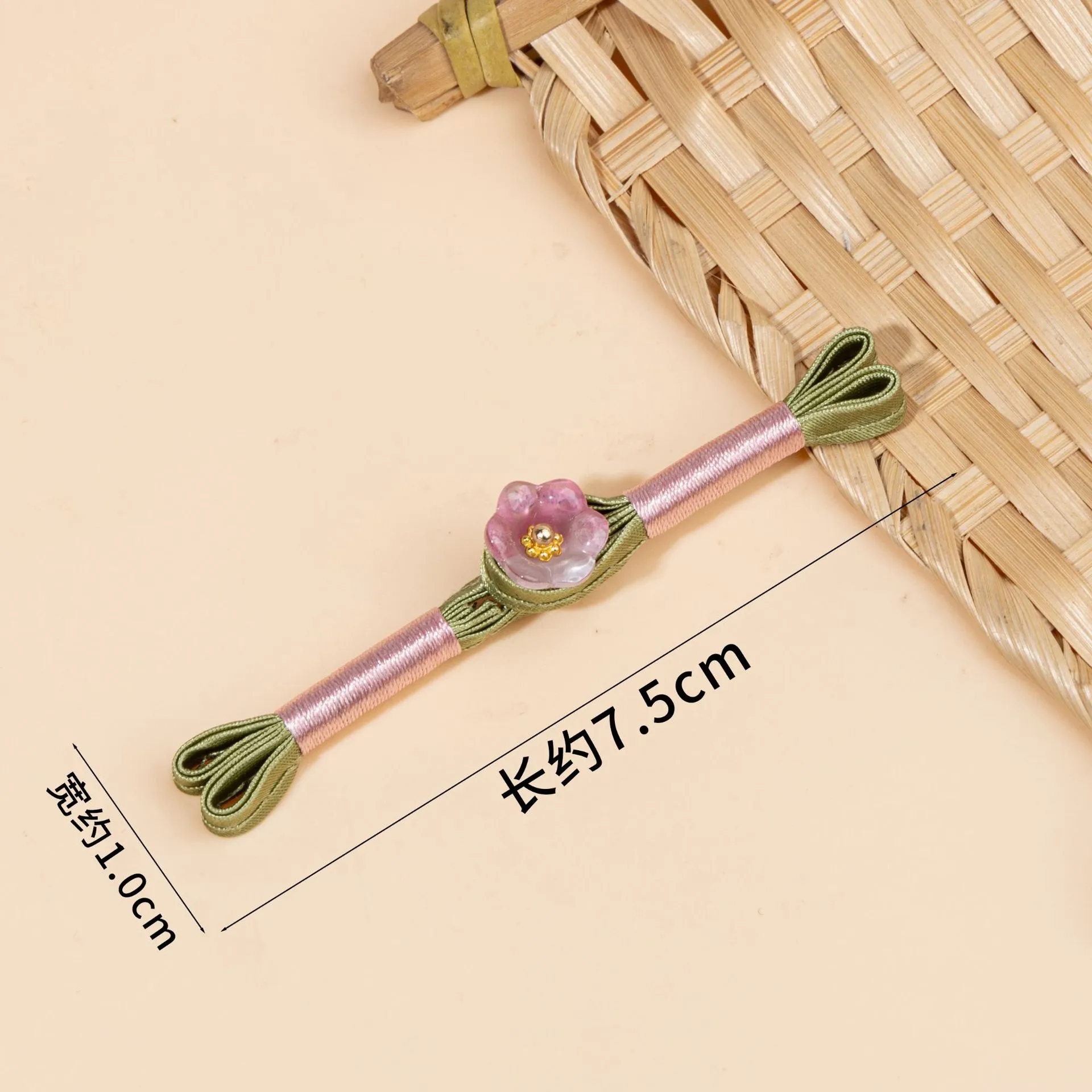 旗袍盘扣中式A类琉璃花朵燕尾绕线一字扣新国风服装装饰手工纽扣,淘宝优惠券,粉丝福利购,淘宝优惠卷