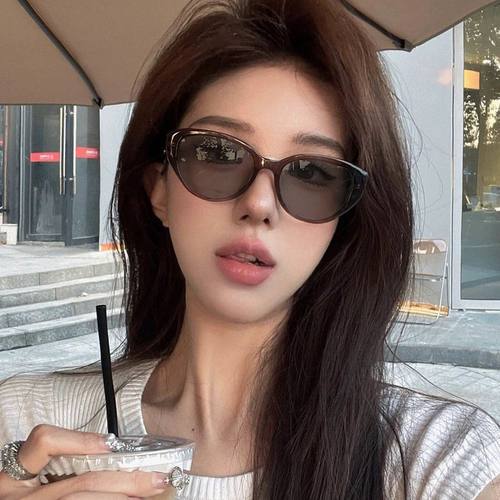 素颜天菜猫眼变色近视眼镜女可配度数美式墨镜防蓝光平光眼睛框 - 图2