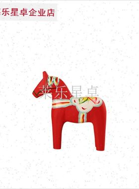 瑞典达拉木马摆件红色马木质玩具马创意K饰品玩偶摆件北欧客厅装.