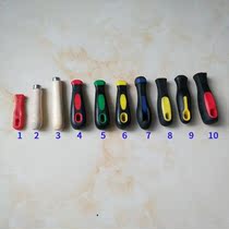Wood handle plastic rubber filing knife handle steel filing special handle anti-slip filing knife handle steel filing handle