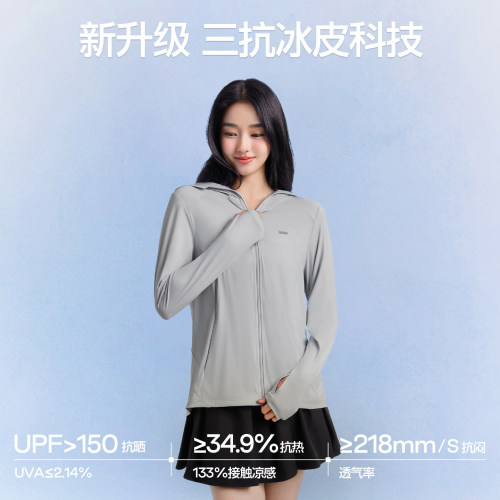 SIINSIIN防晒衣女款夏季冰丝凉感防晒服新款宽松轻薄防紫外线外套 - 图0