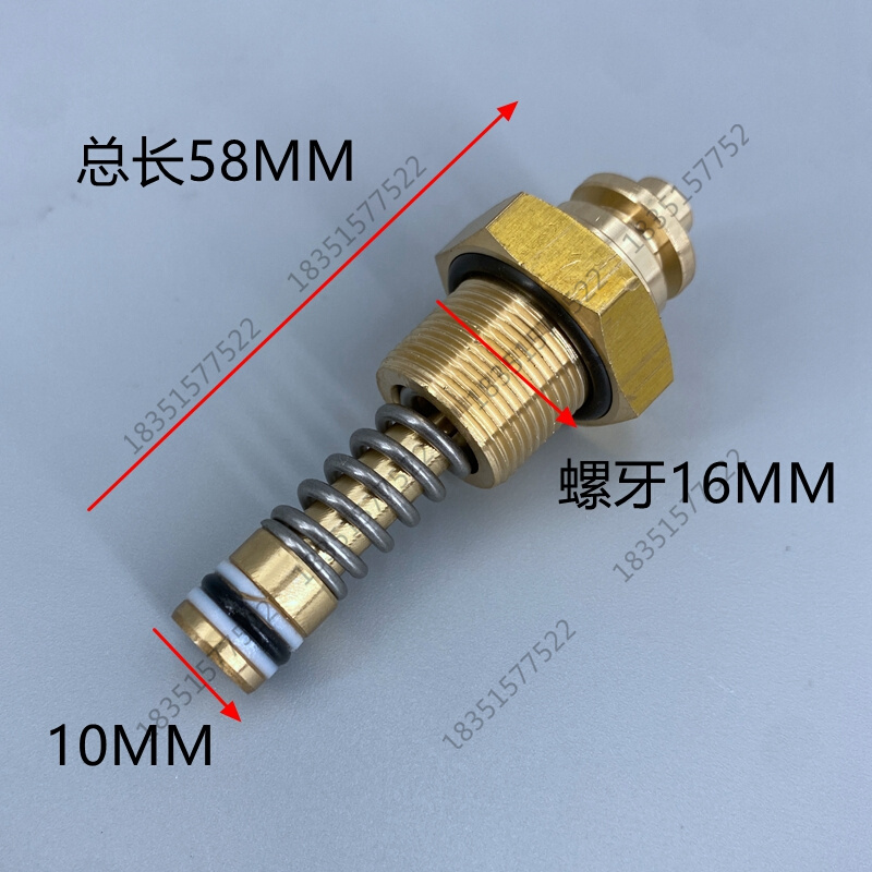 MT18 MT20洗车机泵头配件压力顶杆开关组件铜螺丝顶针海豚 - 图1