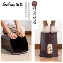 Large number with filter screen thickened plastic waste tea waste tea waste tea water tea leakage inverted bucket water filtration drainage tea residue barrel