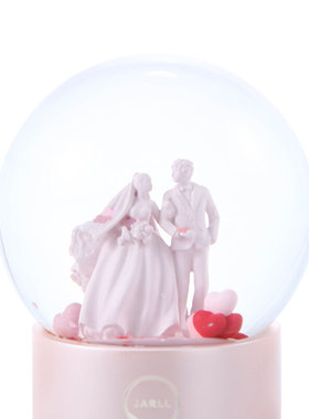 【限量特卖】JARLL赞尔练恋爱系列水晶球摆件朋友女友纪念日礼物