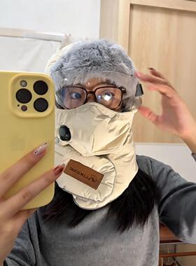 冬季户外骑行加绒防风雷锋帽