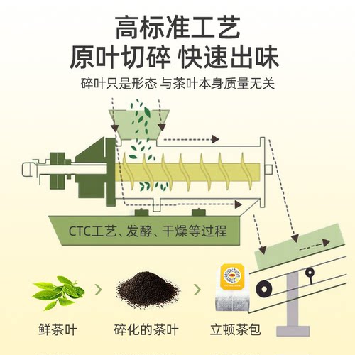 立顿红茶绿茶茉莉花乌龙茶叶独立花草茶酒店企业商用提神袋泡茶 - 图1