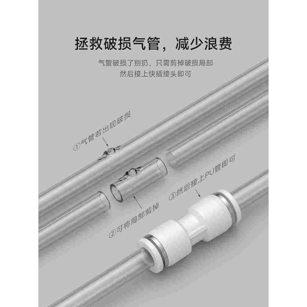 气管气动快速接头外螺纹正三通PB/4/6/8mm/10/12/14/01-02-03-04 - 图1