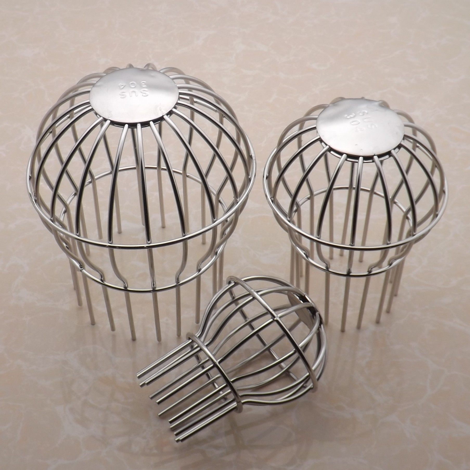 304不锈钢天台地漏过滤网 110pvc排水管地漏盖75管阳台防堵防树叶