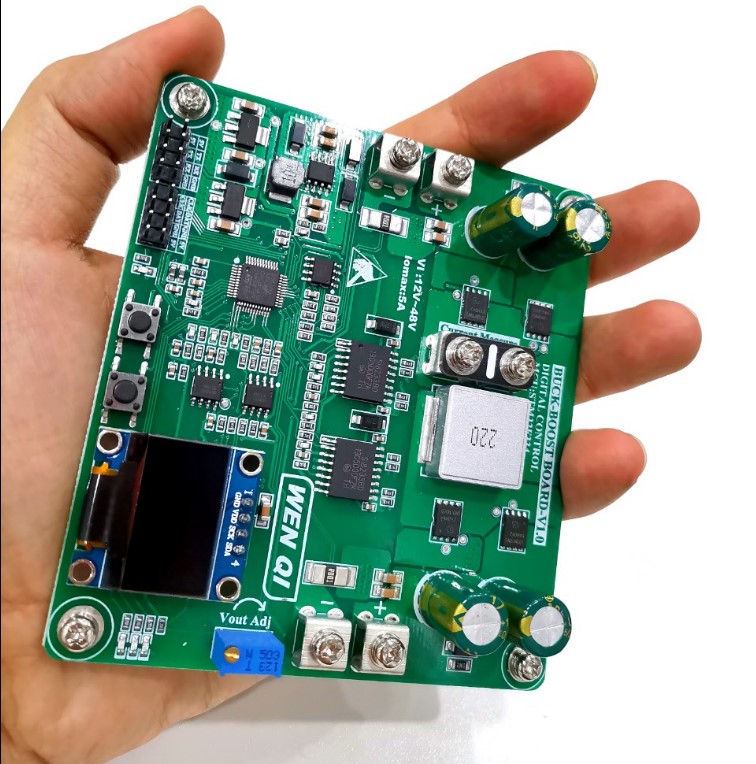 BUCK-BOOST数字控制STM32双向升降压变换器开发板开关电源学习-图3