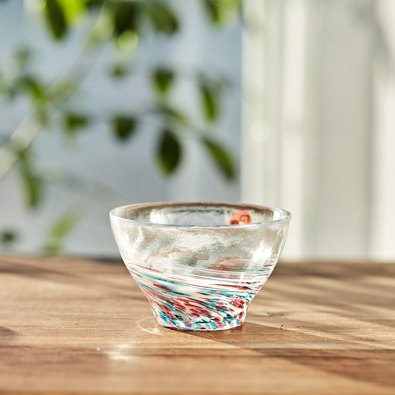 aderia日本进口津轻手工酒杯茶杯茶具日式家用小玻璃杯子石塚硝子 - 图0