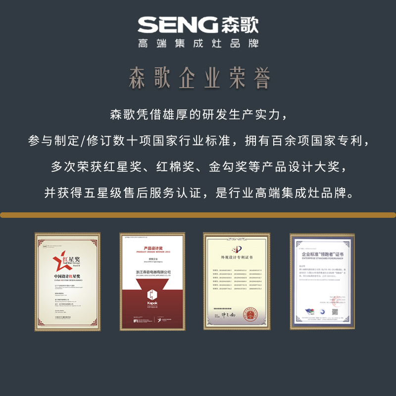 SENG/森歌 M3集成灶家用一体灶气电两用消毒柜小户型厨房油烟机