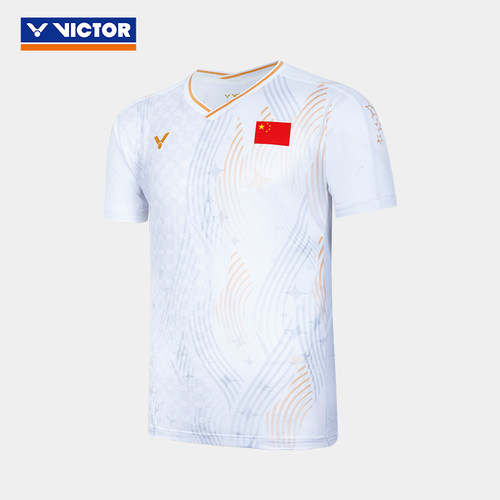 victor胜利威克多中国大学生羽毛球服T恤男女款速干透气大赛队服 - 图0