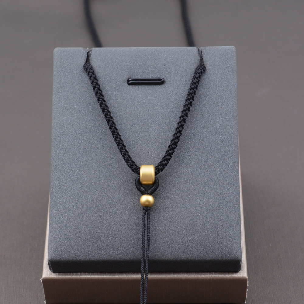 简约古法脖子吊坠挂绳玉佩水晶玉佛玉坠玉器项链绳挂坠绳子挂件绳 - 图1