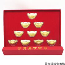 Wan two gold leaf swing piece suit bank insurance opening door red event opening will be sold with the hand gift