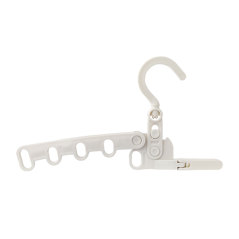 旅行折叠五孔晾衣架学生室内家用衣撑晾晒架多功能万能衣架 - 图3