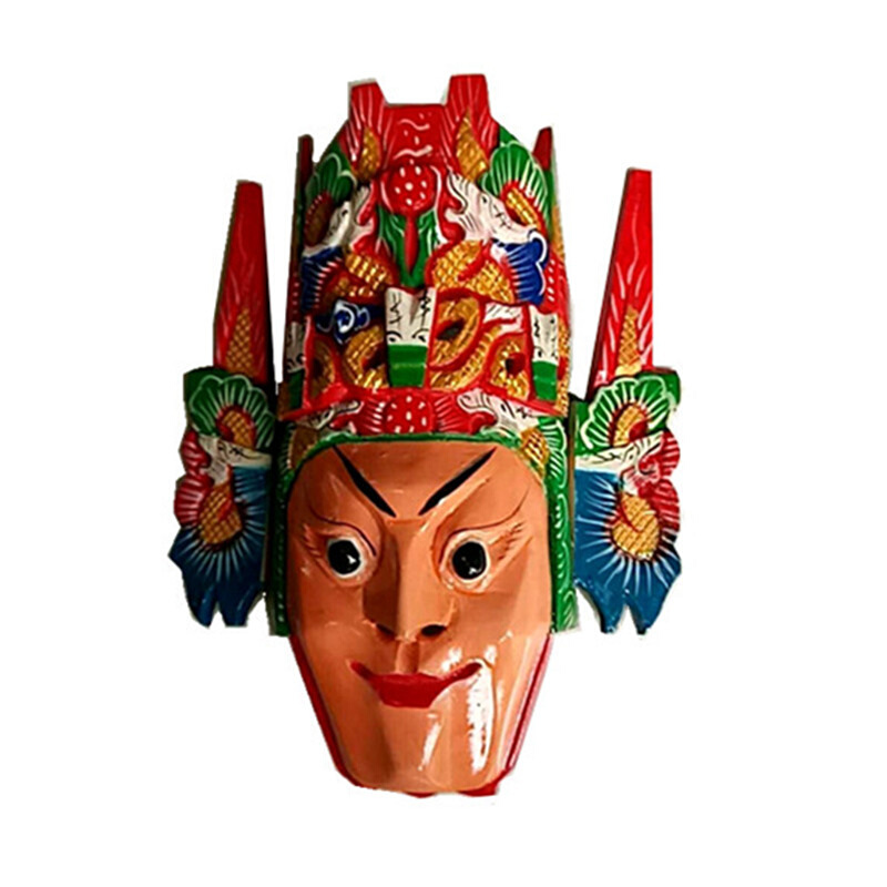 贵州民族手工木雕傩戏面具脸子地戏脸谱跳戏表演密室道具装饰挂件-图3