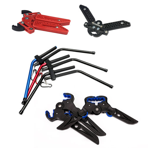 复合弓八字弓架弓箭配件loke金属弓架支架高端加厚支撑塑料橡胶架 - 图3