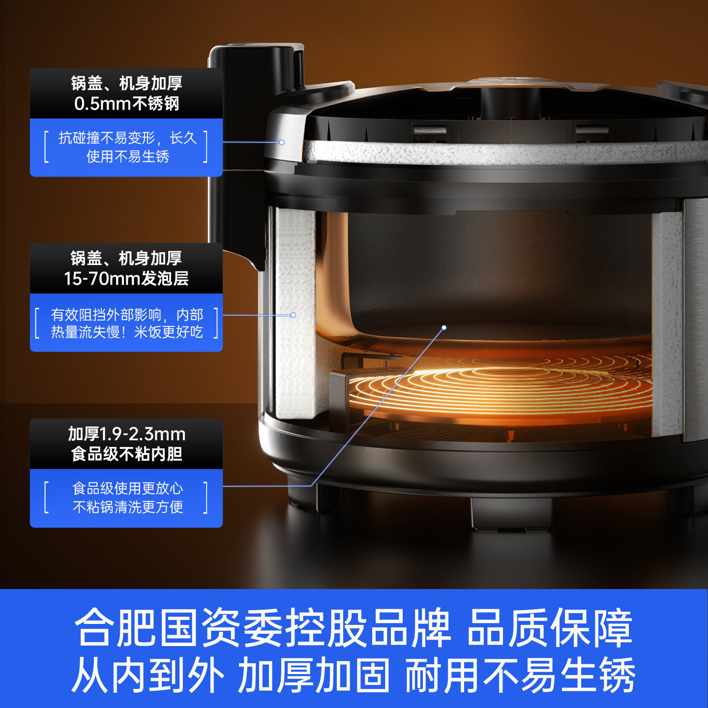 荣事达饭店煮饭不粘底大型电压力锅商用电饭煲大容量食堂电饭锅,淘宝优惠券,粉丝福利购,淘宝优惠卷