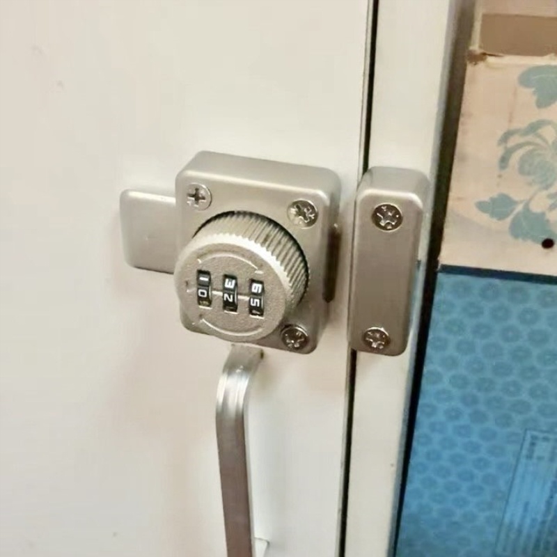 插销锁小型防盗抽屉锁门栓锁扣玻璃门抽屉柜门锁文件柜加厚插销式 - 图0