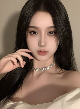 BXA超闪项链高级感蝴蝶结项链轻奢小众设计高级感颈链锁骨链配饰