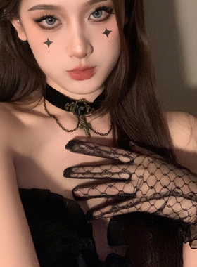 BXA长袖款蕾丝薄款手套女2024新款性感御姐手袖晚会礼服派对袖套