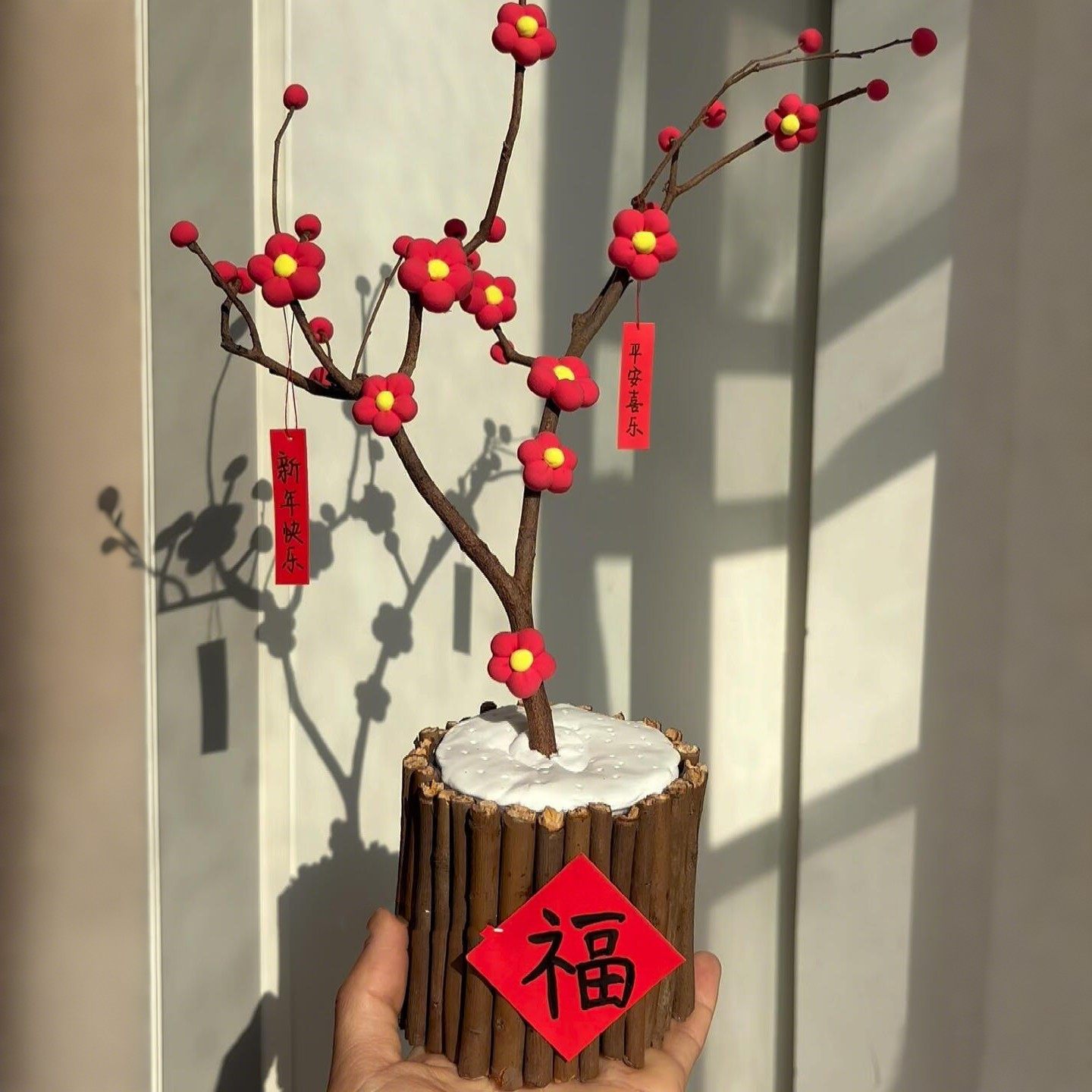 新年元旦幼儿园手工diy材料包超轻柿柿如意花盆摆件幼儿园活动,淘宝优惠券,粉丝福利购,淘宝优惠卷