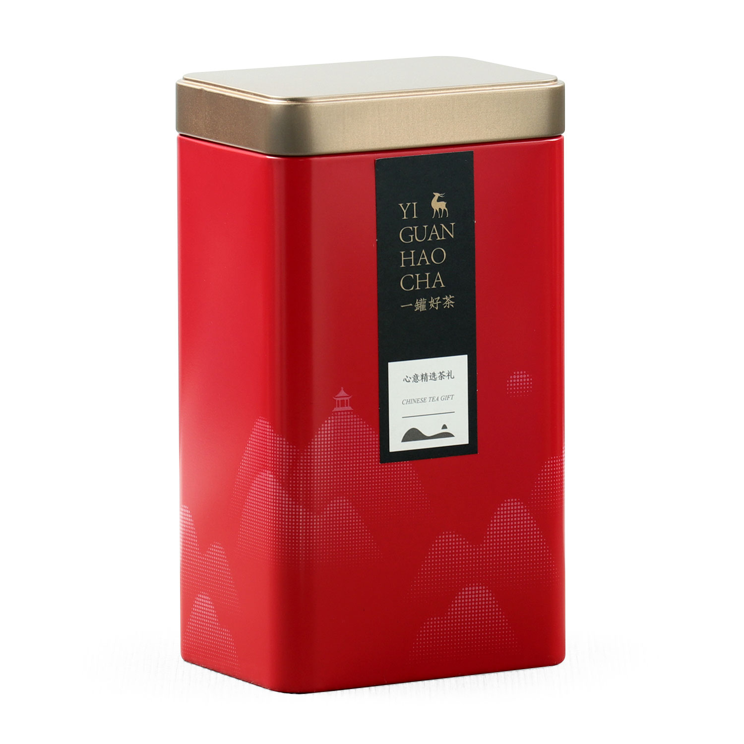 茶叶罐铁罐小号随身金属罐茶叶盒储存便携中式铁盒方形茶叶密封罐