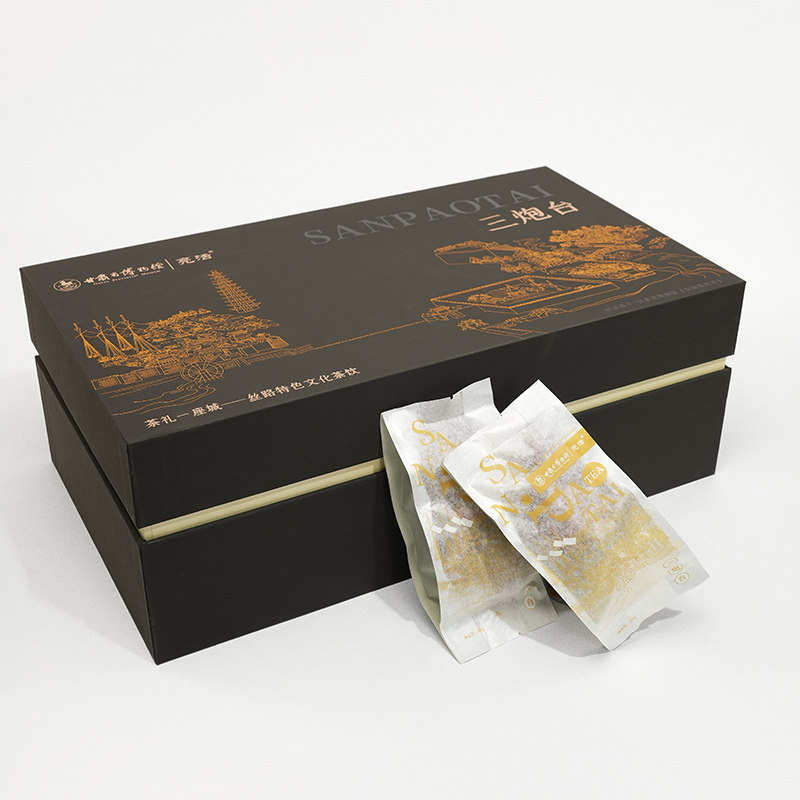 甘肃省博物馆文创金城揽胜三炮台八宝茶礼盒伴手礼兰州盖碗茶礼品