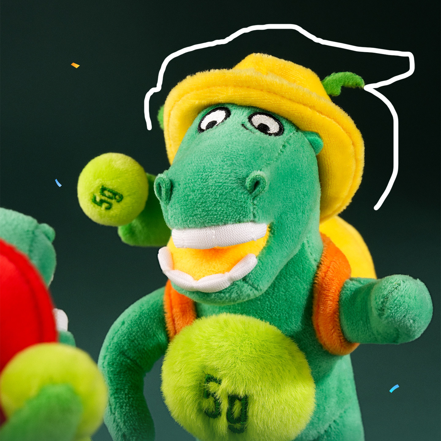 甘肃省博物馆文创X蚂蚁森林马梭梭毛绒玩偶睡觉娃娃新年礼物公仔