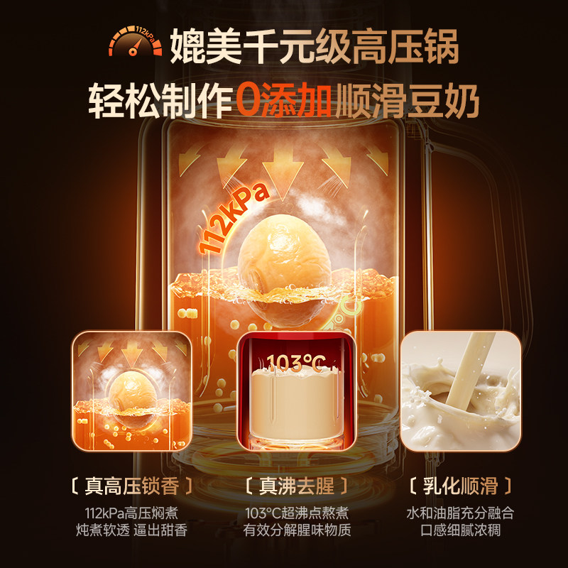 德国蓝宝高压破壁豆浆机家用小型全自动多功能料理辅食机2026新款