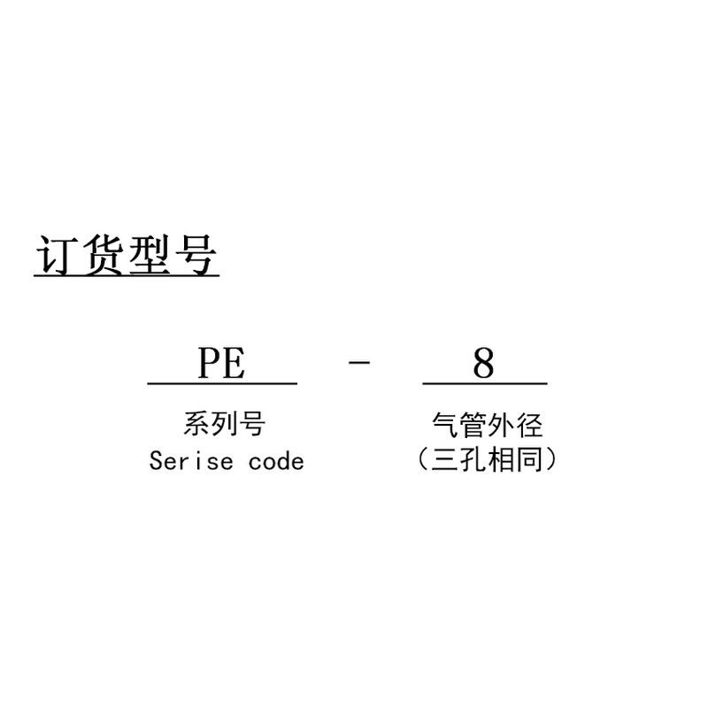 黑色气动三通接头T型PE6/PE12气管快速插PE4PE8PE10塑料PE16包邮 - 图2