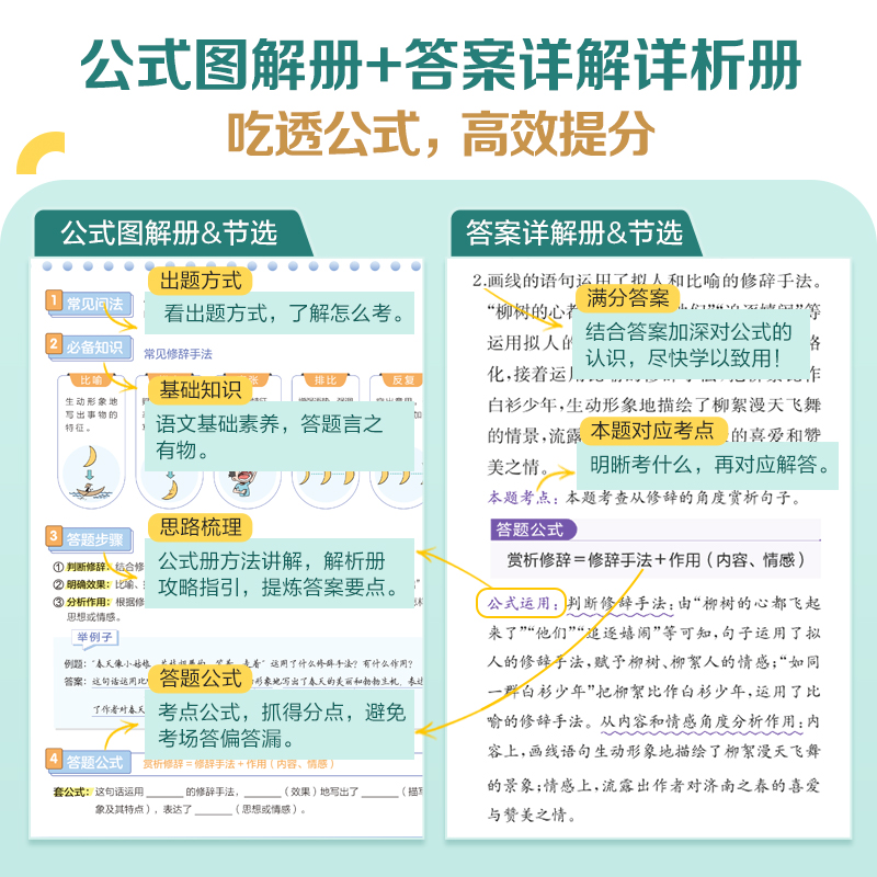 2024版星火初中语文阅读理解专项训练八年级中考现代文课外阅读答题技巧能力组合训练书初二名著记叙说明真题公式人教版-图1