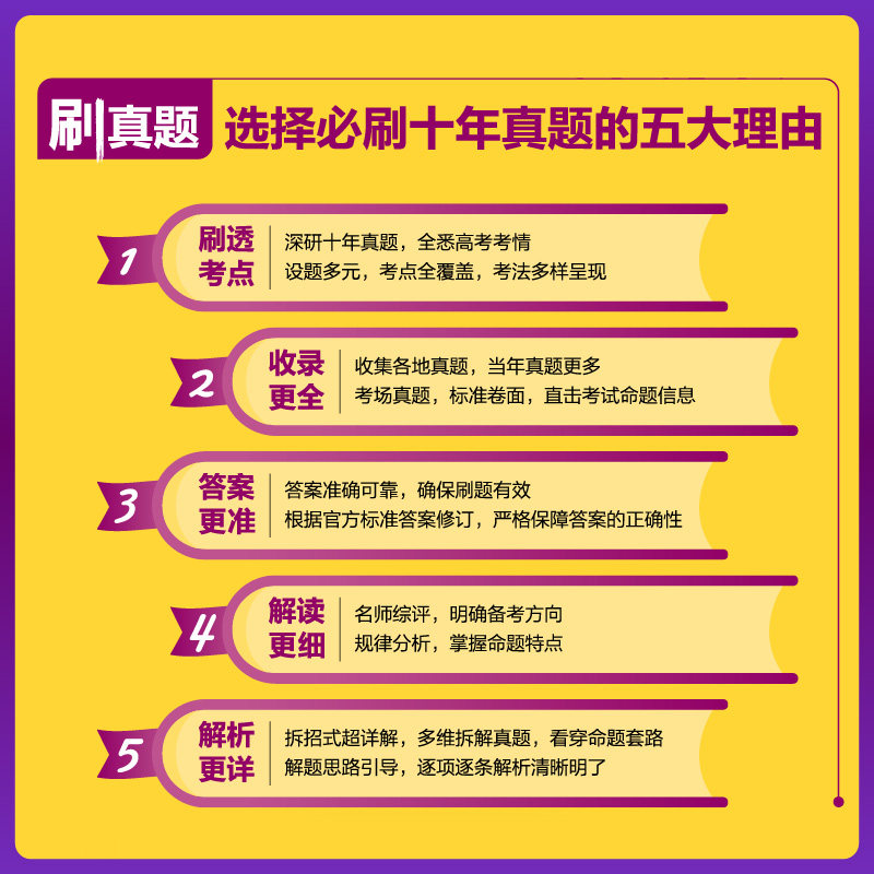 2025版高考必刷卷十年真题2015-2025真题卷汇编语文数学英语物理化学生物政治历史地理新高考试卷全国卷答案详解10年高考真题汇编